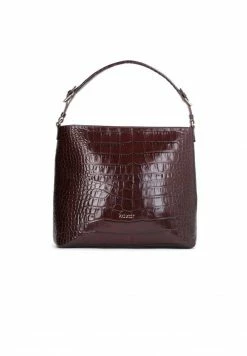 Kazar Damen AMEY ELEGANCKA W TŁOCZONY WZÓR KROKO - Handtasche - Brown