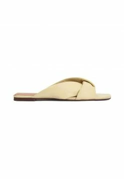 Kazar Damen ASTRA LUXURIOUS ON A FLAT SOLE - Pantolette Flach - Yellow