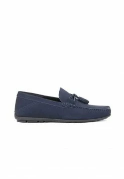 Kazar Herren SAXTON - NUBUCK MOCCASINS WITH TASSELS - Business-Slipper - Dark Blue