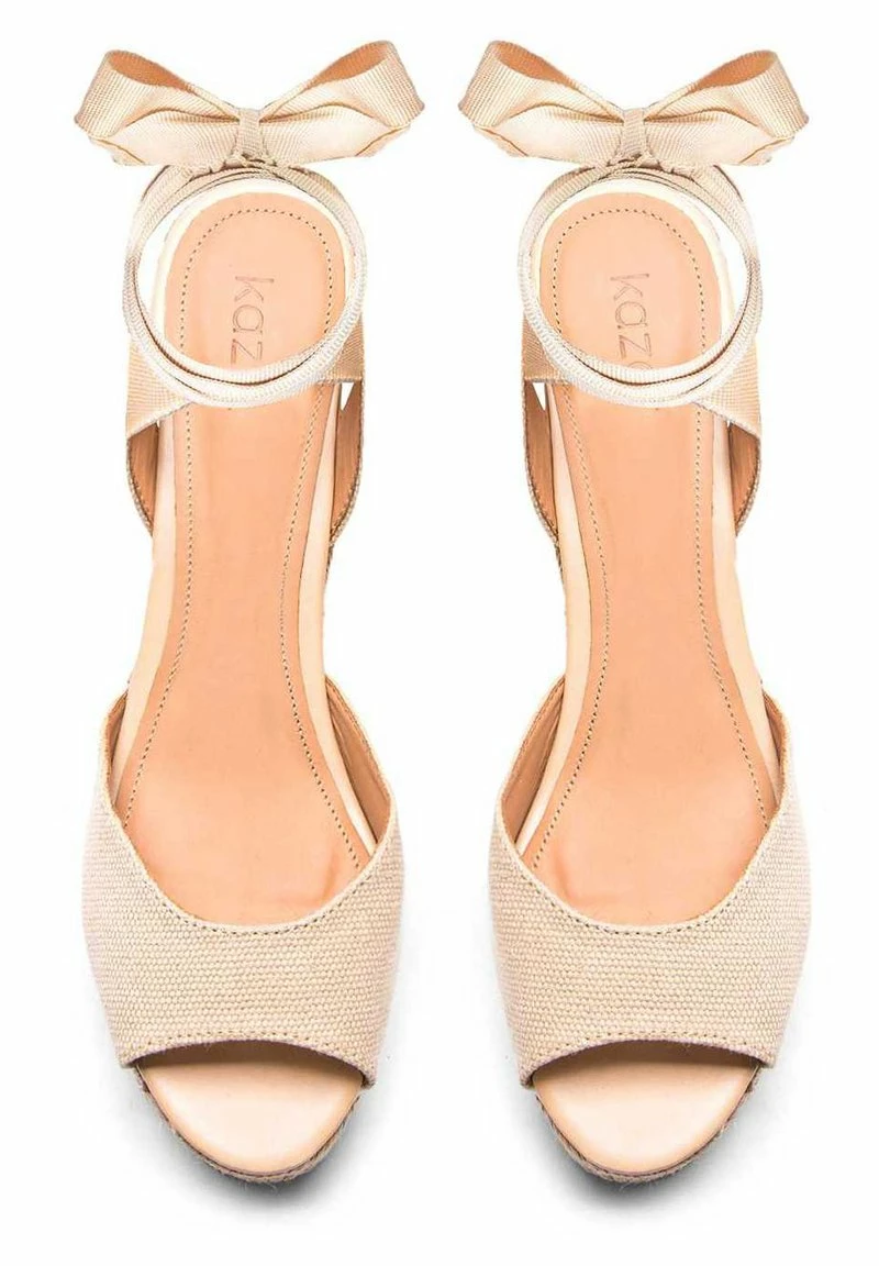 Kazar Damen Keilsandalette - Beige 6 Kazar Damen Keilsandalette - Beige – Bild 4