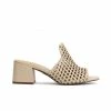 Kazar Damen SAGE - STYLISH WITH MESH CUT-OUTS - Pantolette Hoch - Beige -Kazar Verkaufsgeschäft 4c264a3f22d448e1826dd85bb5d570aa