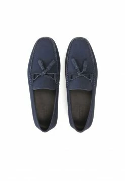 Kazar Herren SAXTON - NUBUCK MOCCASINS WITH TASSELS - Business-Slipper - Dark Blue -Kazar Verkaufsgeschäft 4f92cf7532954cb697927b9ca7bfecbf