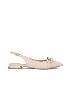 Kazar Damen DIZI - WITH A CUT OUT HEEL ON A FLAT SOLE - Pumps - Beige