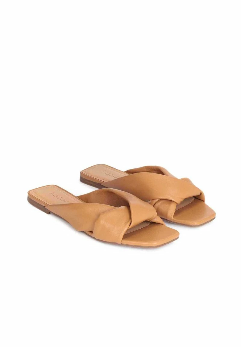 Kazar Damen ASTRA LUXURIOUS ON A FLAT SOLE - Pantolette Flach - Light Brown 7 Kazar Damen ASTRA LUXURIOUS ON A FLAT SOLE - Pantolette Flach - Light Brown – Bild 5