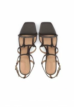 Kazar CIRI ELEGANT WITH EFFECTIVE STRAPS - High Heel Sandalette - Dark Brown | Damen -Kazar Verkaufsgeschäft 843388e17d9b46c29fa63e7d483d0a04
