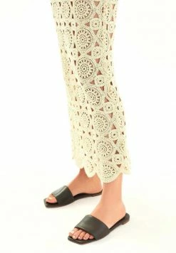 Kazar Damen Pantolette Flach - Dark Brown