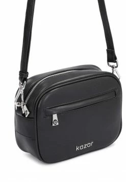 Kazar BILLIE - SMALL LEATHER ON A STRAP - Umhängetasche - Black | Damen -Kazar Verkaufsgeschäft 8cdc64c5fd0b4619a9420a13fde935e9