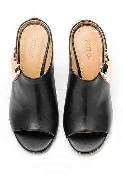 Kazar Damen VICKY - Pantolette Hoch - Black -Kazar Verkaufsgeschäft 9dff20d1ab0f410484d3ccaf4d46ffeb