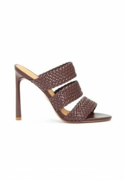 Kazar CLOTILDE ELEGANT ON A TALL HEEL - Pantolette Hoch - Dark Brown | Damen