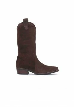 Kazar Damen ALFA - Cowboy-/Bikerboot - Dark Brown